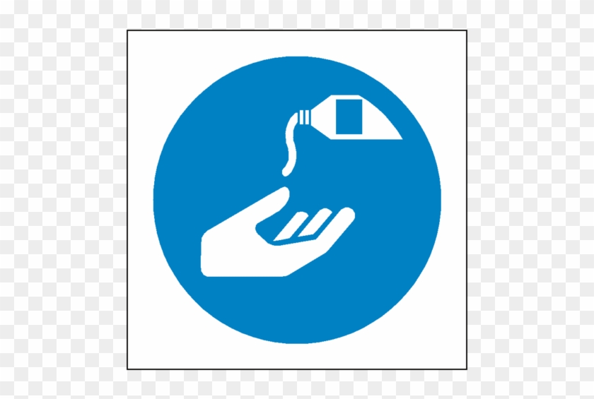 Use Barrier Cream Symbol Label Safety-label - Ellerinizi Dezenfekte Ediniz #219946
