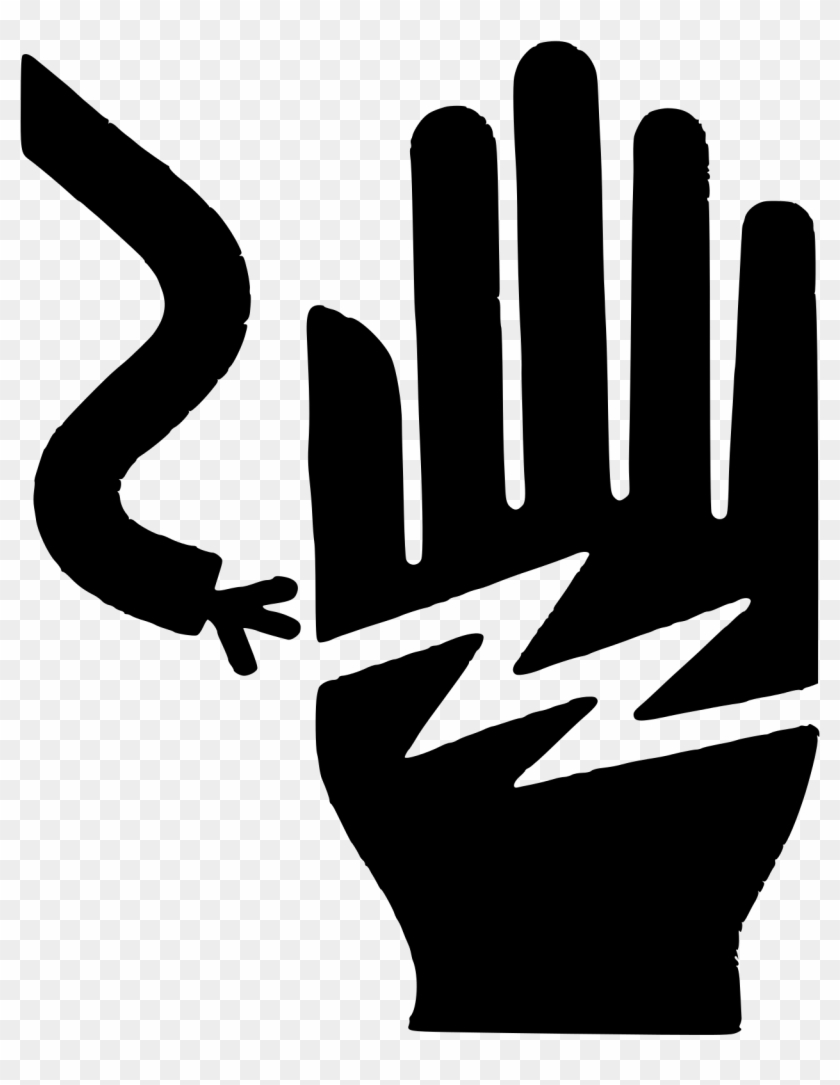 Electrical Hazard Symbol Clipart - Electrical Hazard Sign Vector #219966