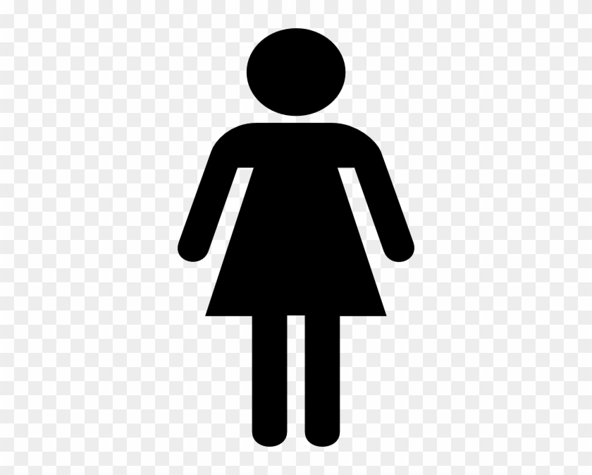 Bathroom Boys Sign Men Clip - Woman Stick Figure Clip Art #219974