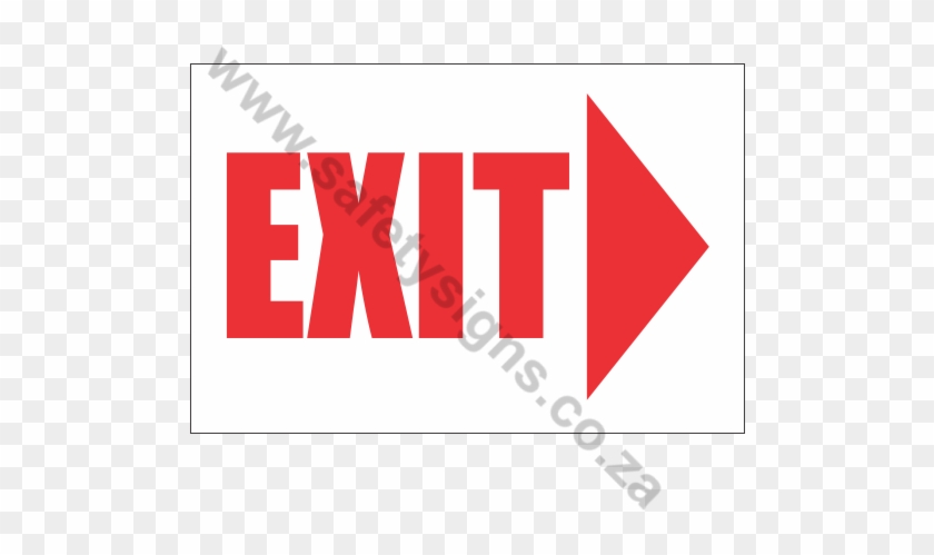 Exit Right Safety Sign - Safety Signage Go #220024