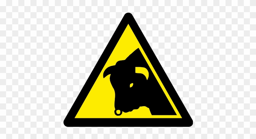 Beware Of The Bull Sign #220093