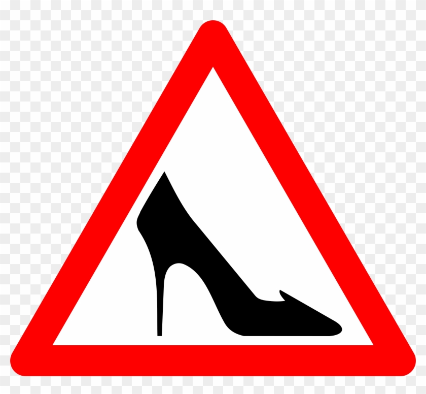 Shoe Traffic Sign Svg Vector File, Vector Clip Art - Shoe Sign #220154