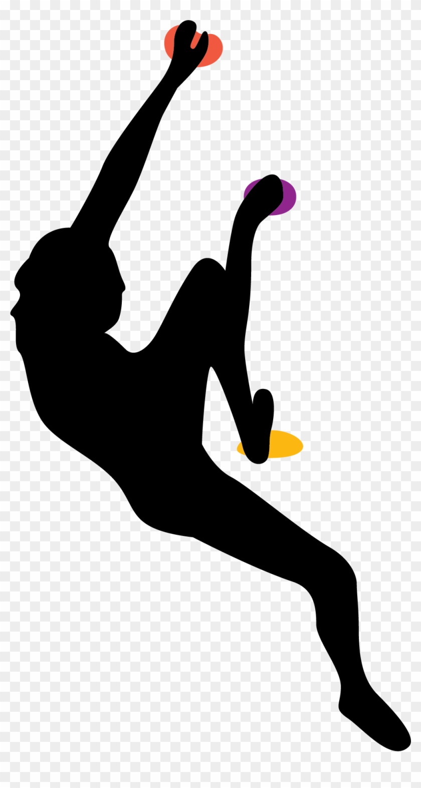 Climbing Silhouette Illustration - Transparent Silhouette Climbing #220218