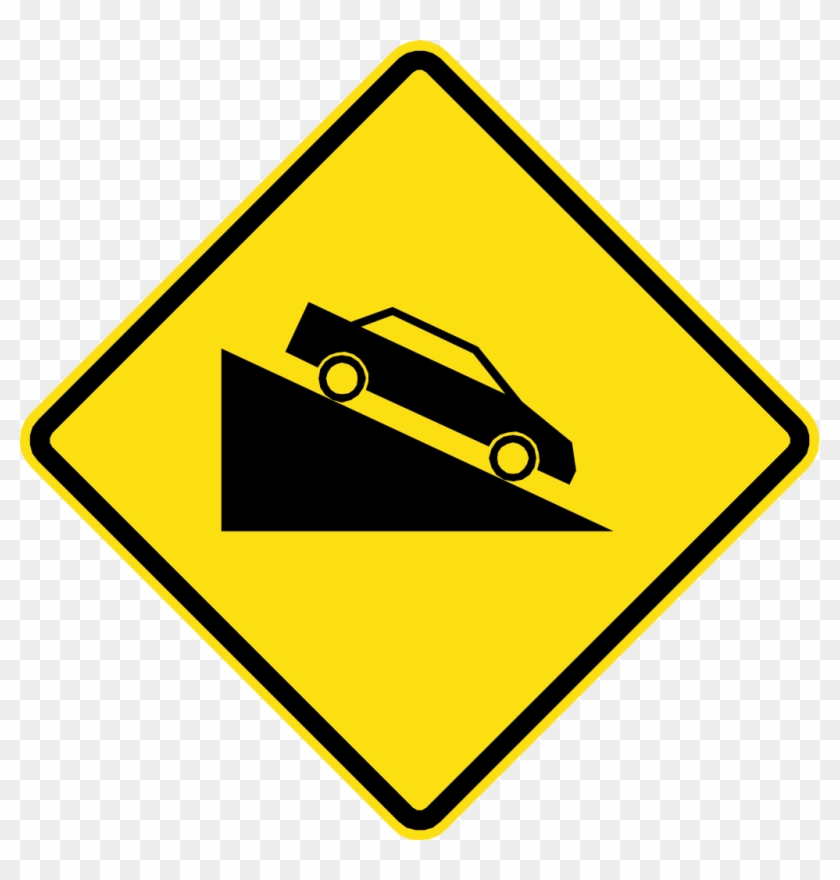 Ireland Road Sign W - Landslide Area Signs #220255