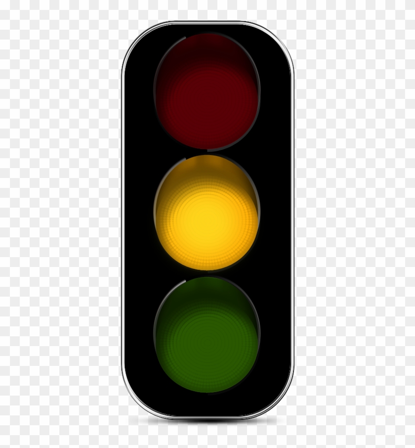 Yellow Clipart Stop Light - Yellow Traffic Light Png #220270