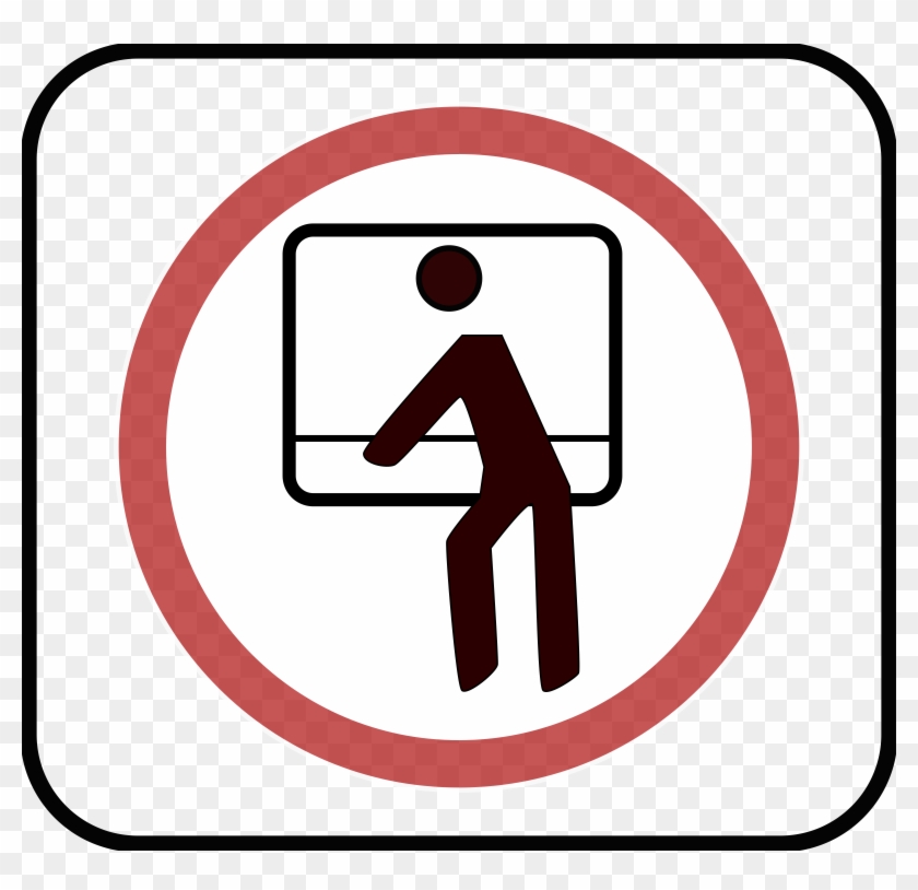 Vector / Free Vectors Download / 4vector - Do Not Lean Out Of The Window Sign #220321