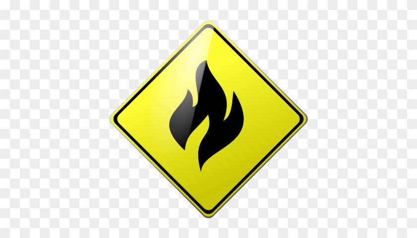 Caution Wildfire - Lane Merge Sign #220343