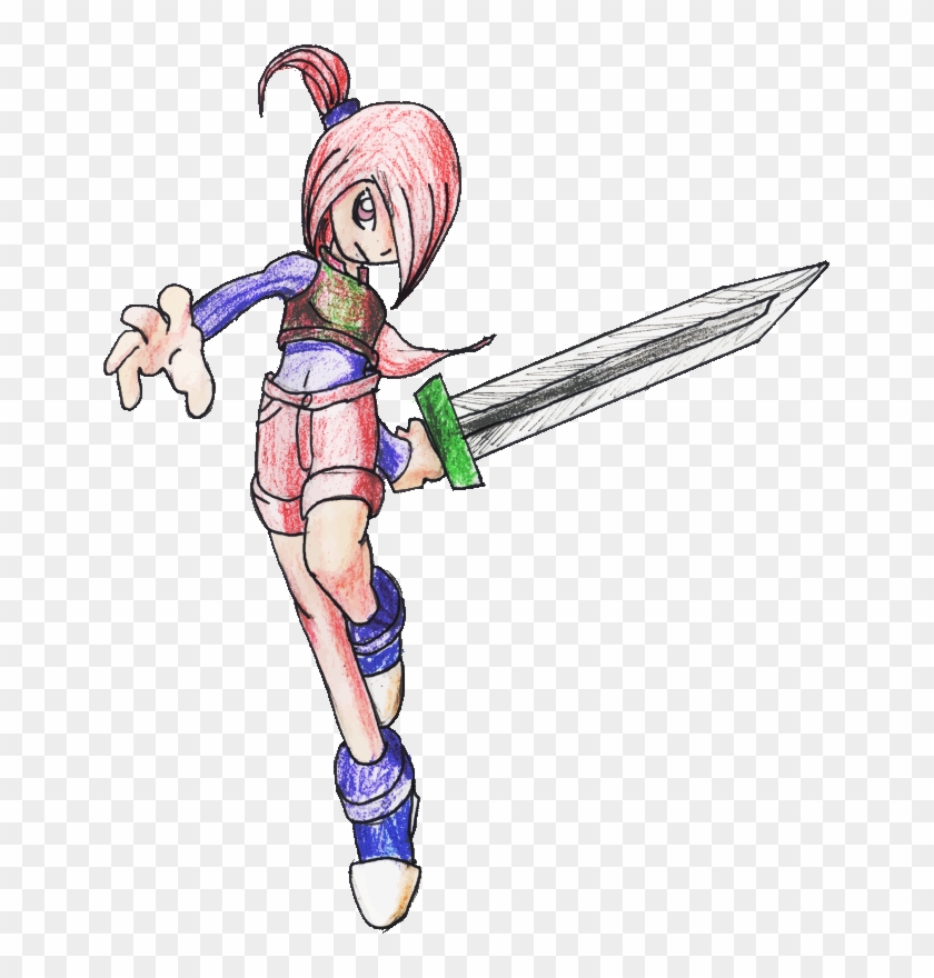 Medium Image - Clipart Warrior Girl #220346
