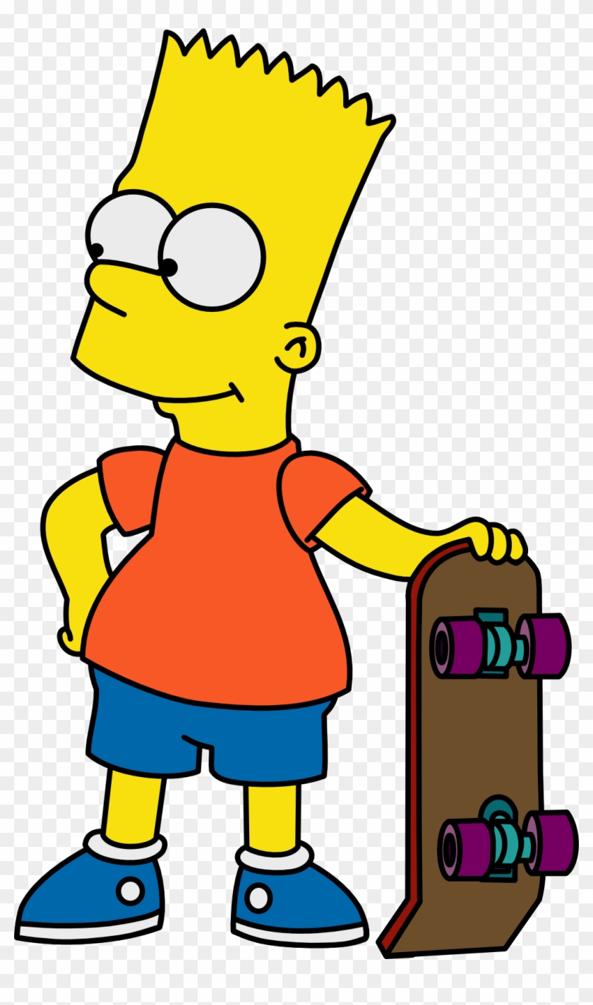 The Simpsons Clipart Bart Simpson - Bart Simpson Easy Drawing #220370