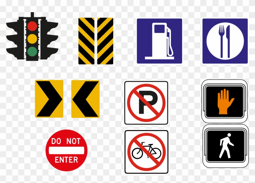Signs Icon Set - No Parking - Usa Tile Coaster #220412
