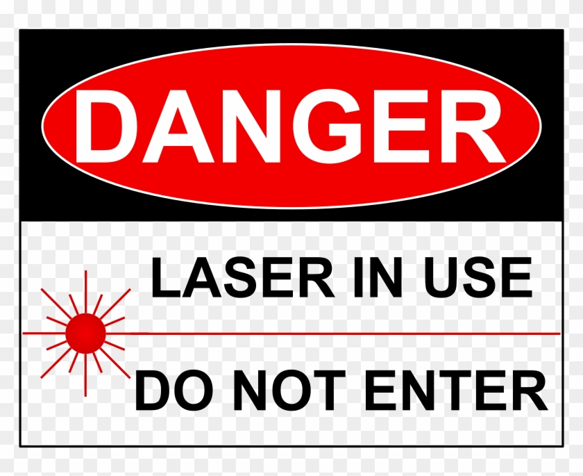 Medium Image - Laser In Use Sign #220443