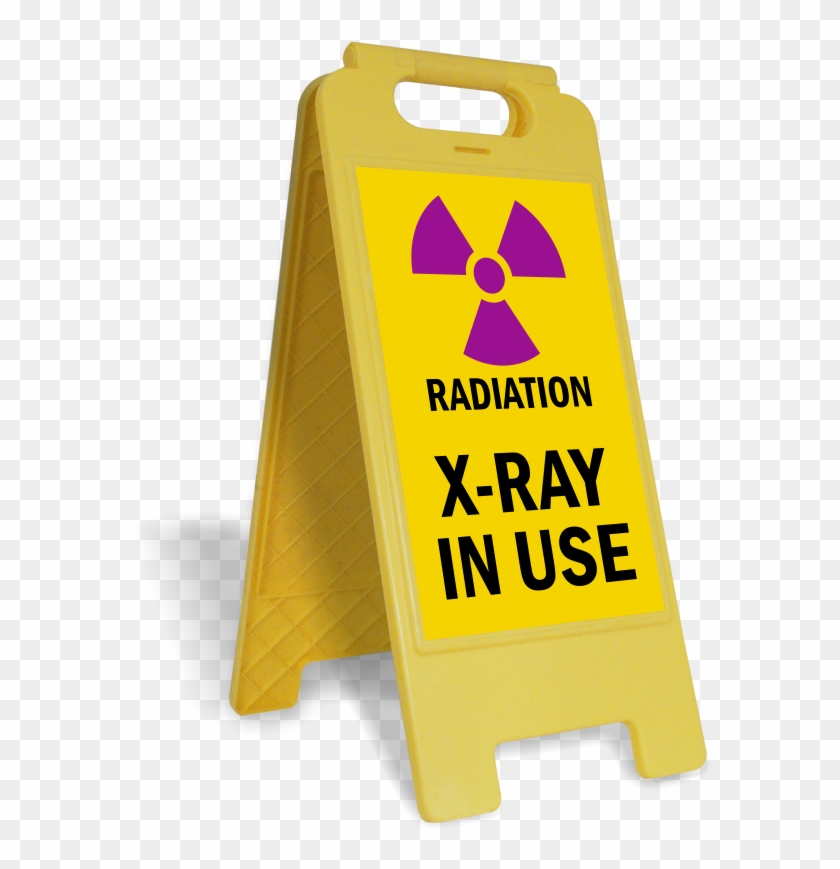 Radiation X Ray In Use Free Standing Floor Sign - Slippery When Wet Sign #220447