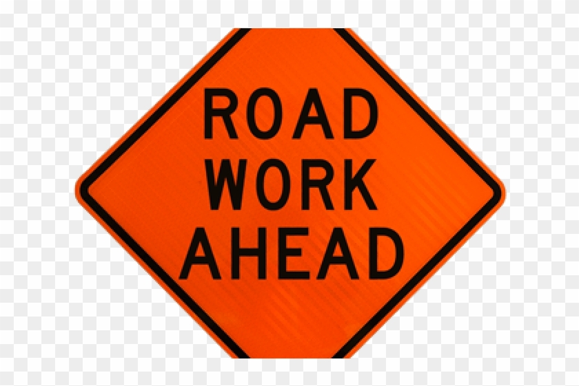 Danger Clipart Road Work Sign - Road Work Ahead Vine #220534