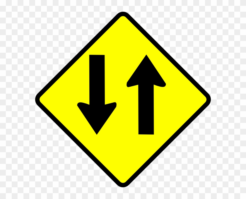 Two Way Road Sign #220657