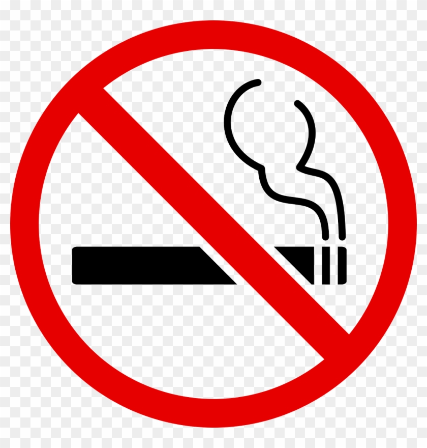 Blank Warning, Symbol, No, Smoking, Cigarette Png Images - Red No Smoking Sign #220670