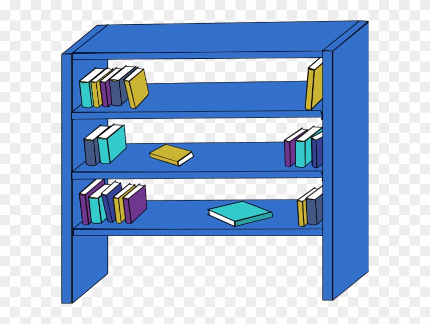 Bookcase Vector Clip Art - School Bookcase Clipart #220708