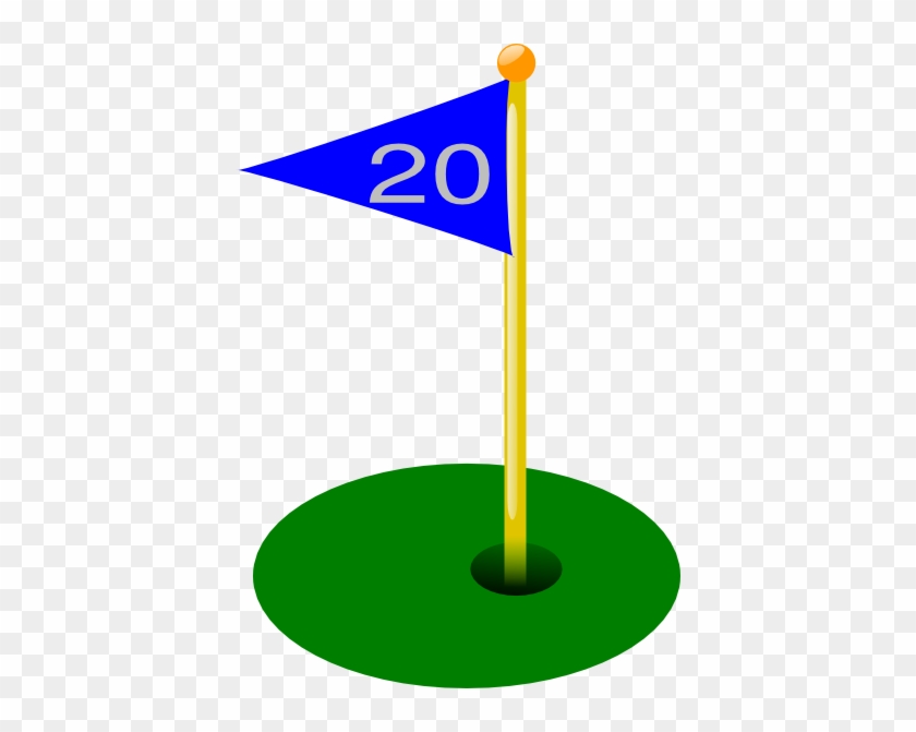 Golf Hole Flag Clipart - Golf Flag Clip Art #220720