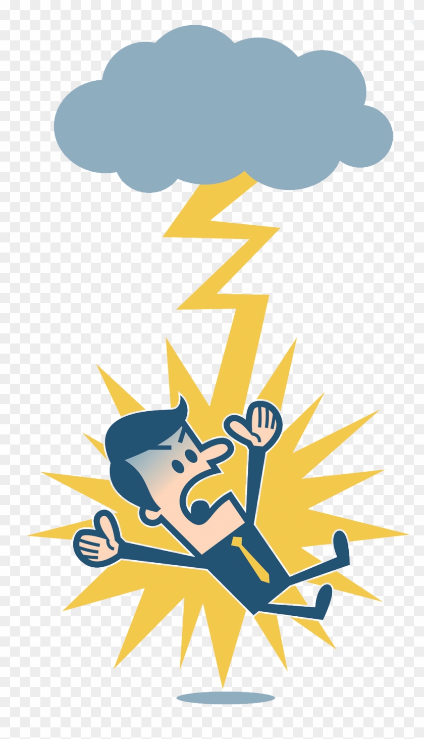 Lightning Electrical Injury Clip Art - Lightning Strike #220746