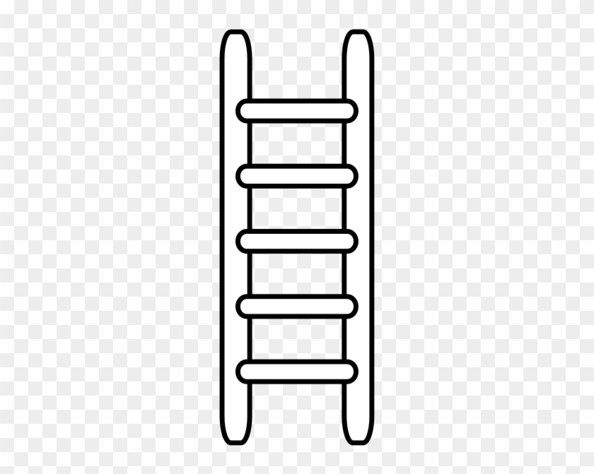 Héraldique Meuble Echelle - Ladder Black And White Clip Art #220869