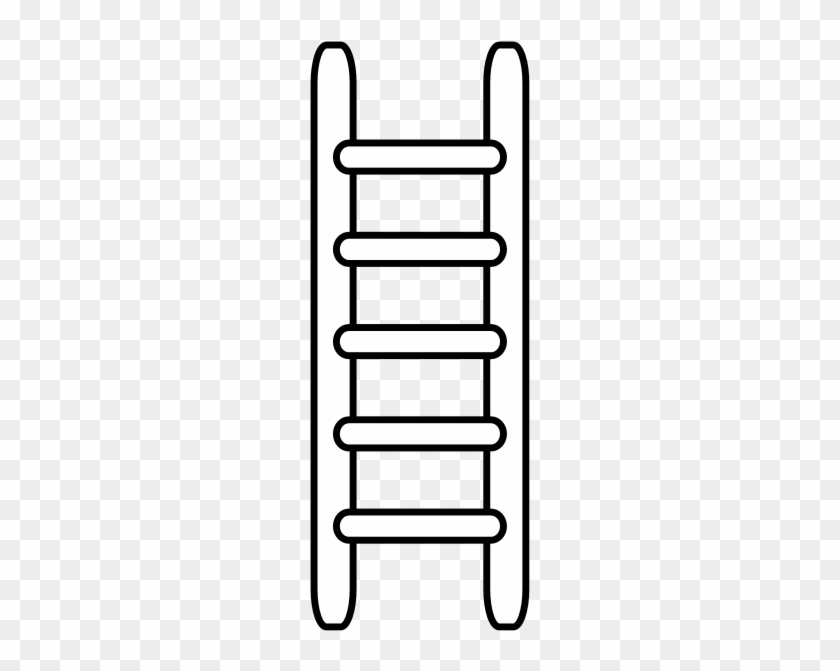 Héraldique Meuble Echelle - Ladder Black And White Clip Art #220869