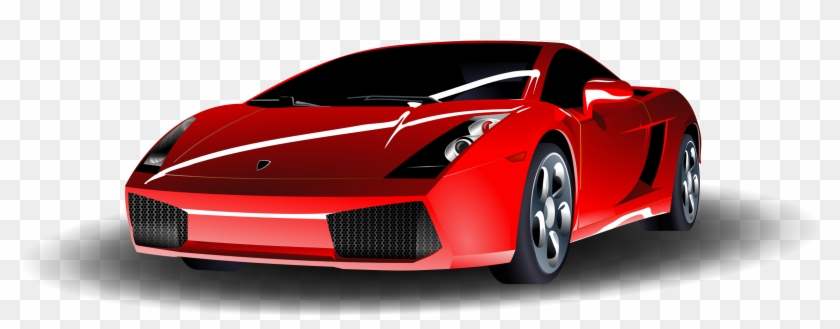 File - Red Lamborghini - Svg - Sports Car Clipart #220938
