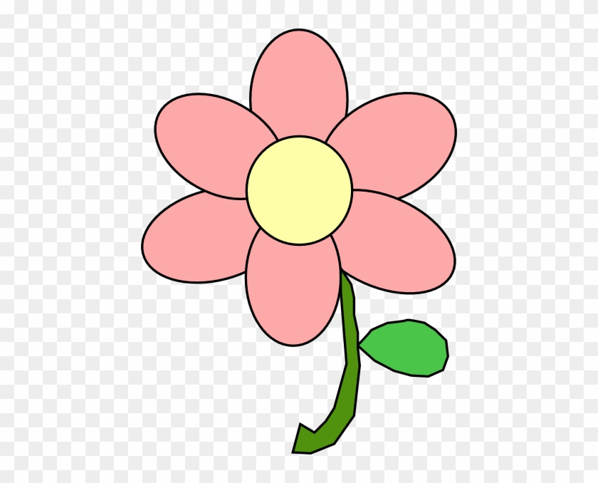 This Free Clip Arts Design Of Pink Flower Gambar Bunga Animasi Free Transparent Png Clipart