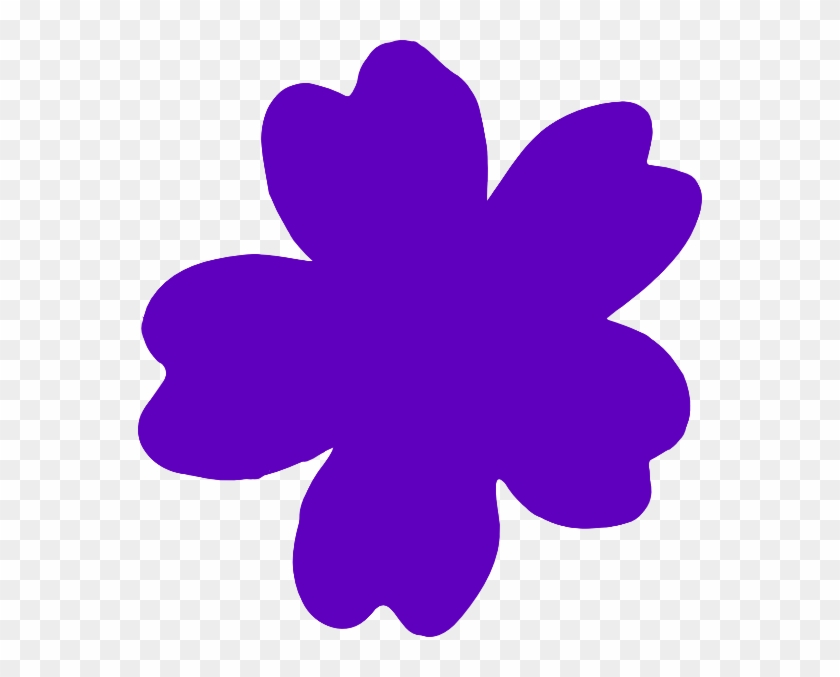 Purple Flower Clip Art - Clip Arts Plain Flower #220993