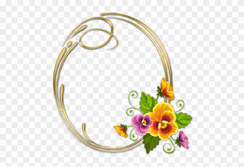 5 - Circulo Com Flores Em Png #220996