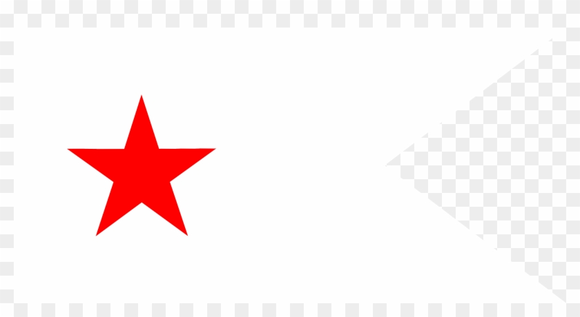 Red Star Flag - Red Star On California Flag #221091