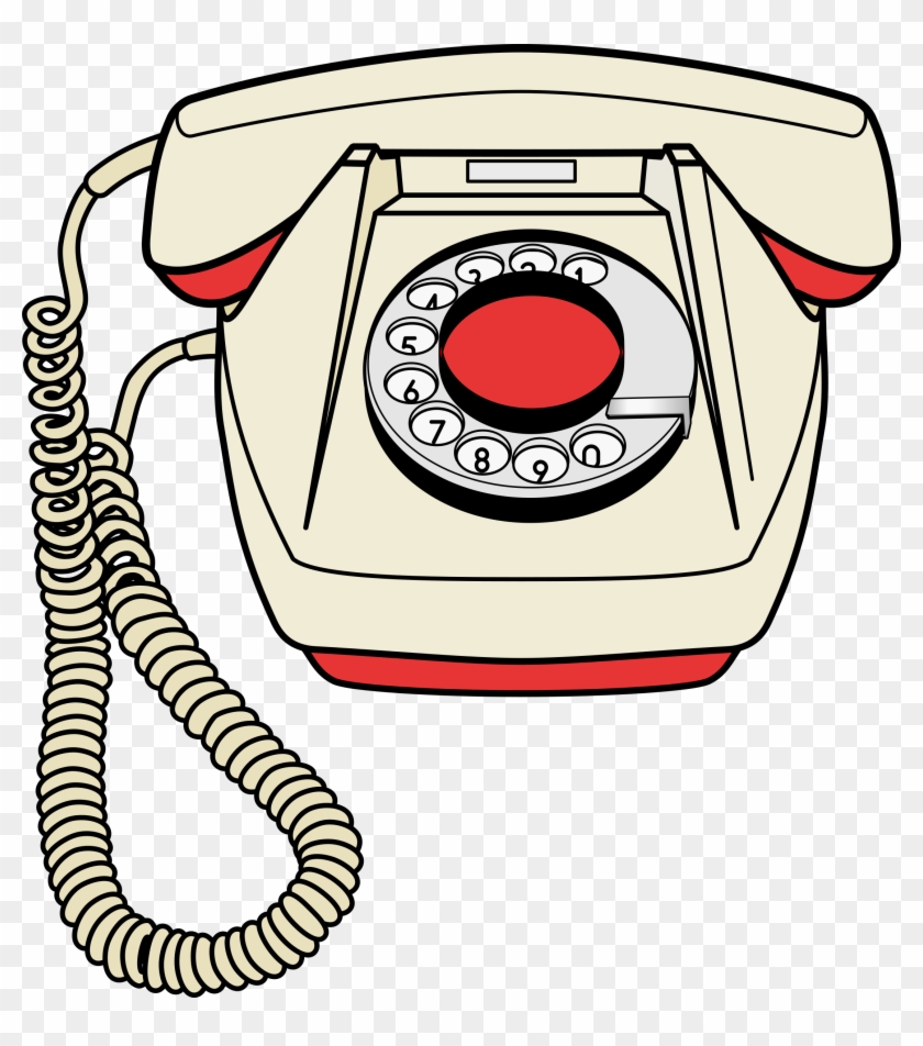 Big Image - Clip Art Of A Telephone #221132