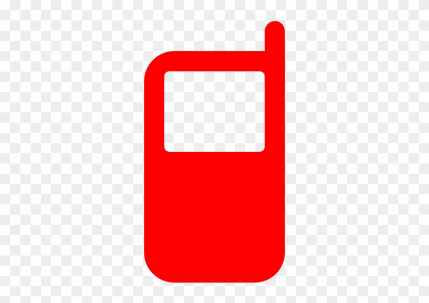 Phone Clipart Red Cell - Red Cell Phone Icon #221138
