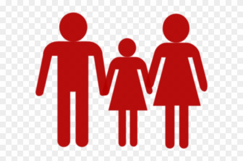 Family Holding Hands Red Clip Art - Family Holding Hands Clipart #221142