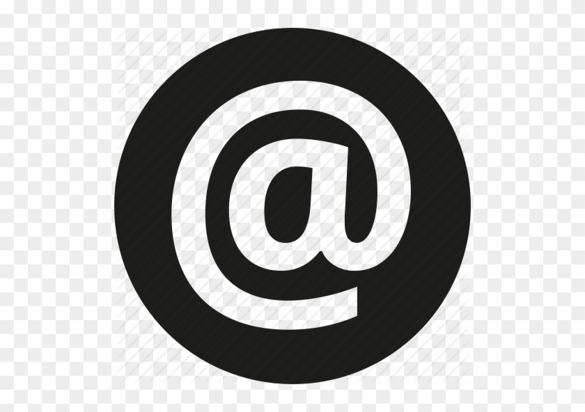 Email Icon Clip Art At - White At Sign Icon - Full Size PNG Clipart ...