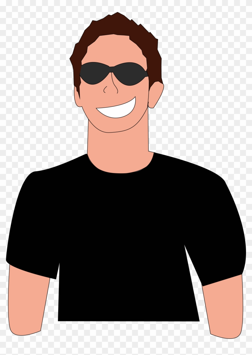 Sunglasses Clipart Man Png - Cartoon Man With Sunglasses #221251