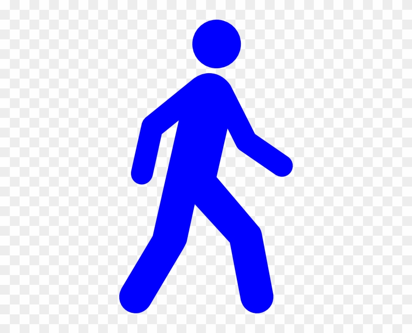 Walking Man Blue Png, Svg Clip Art For Web - Walking Icon Png #221254