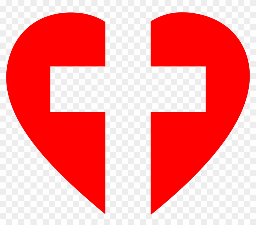 This Free Icons Png Design Of Heart Cross - Heart With Cross Clipart #221308