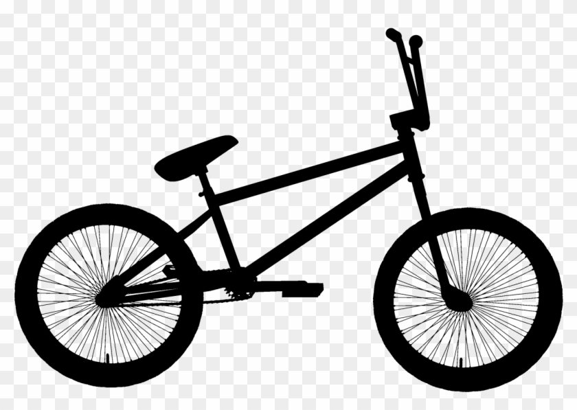 Black Bmx Bicycle Clipart Png - Fixie Bmx Bikes #221312