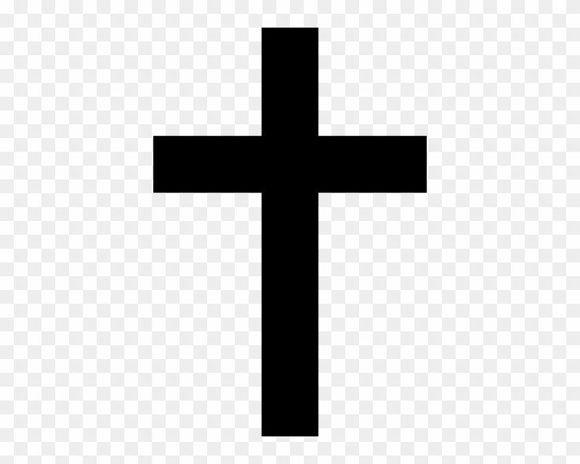 Download Black Cross Svg Clip Arts 396 X 592 Px - Christianity ...