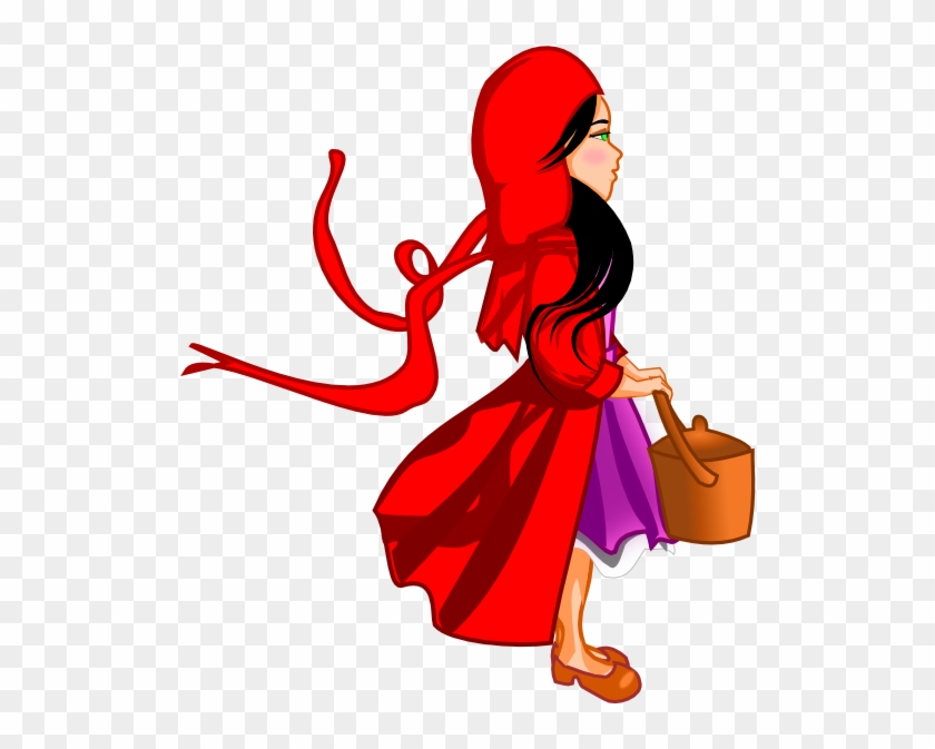 Red Hat Girl 555px - Clipart Red Riding Hood #221328