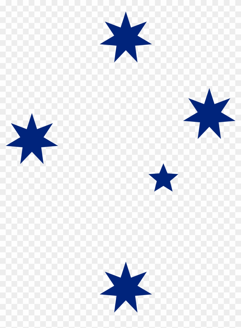 Blue Southern Cross Svg Clip Arts 456 X 598 Px - Southern Cross Stars Australia #221330