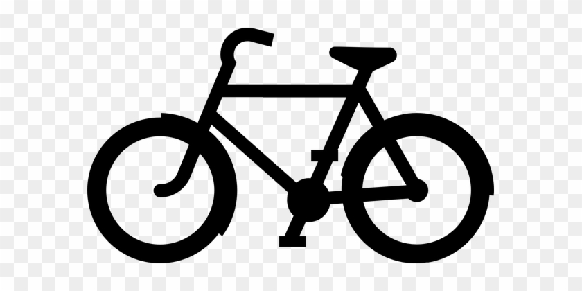 Bicycle Bike Sports Recreation Sport Ride - Black And White Bicycle Clip Art #221332