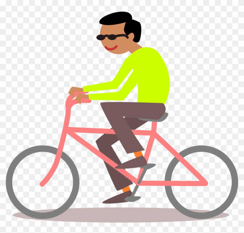 Big Image - Pedaling Bike Clipart #221359