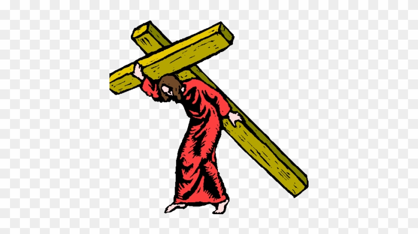 Jesus Carrying Cross Clipart - Good Friday Cross Png #221376
