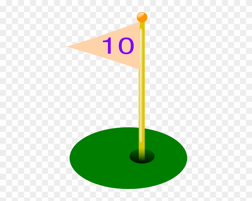 Golf Flag 10th Hole Clip Art At Clker - Golf Flag Hole 10 #221385