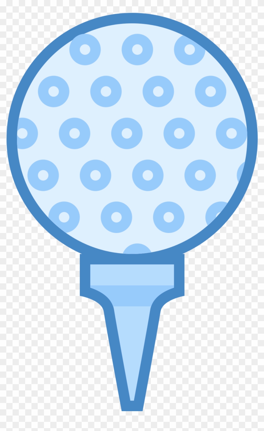 Golf Ball Icon Blue Png Clipart - Blue Golf Bag Transparent #221390