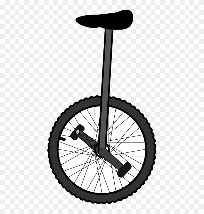 Unicycle Clipart - Unicycle Clipart Black And White #221427