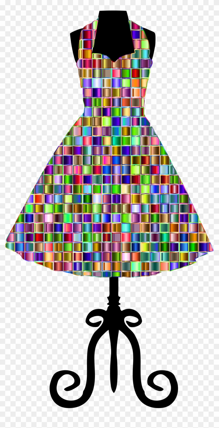 This Free Icons Png Design Of Chromatic Mosaic 1950s - Dress Icon Png #221447