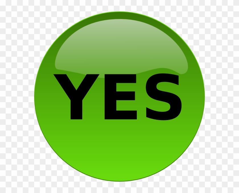 Yes Button Clip Art - Yes Button Transparent #221448