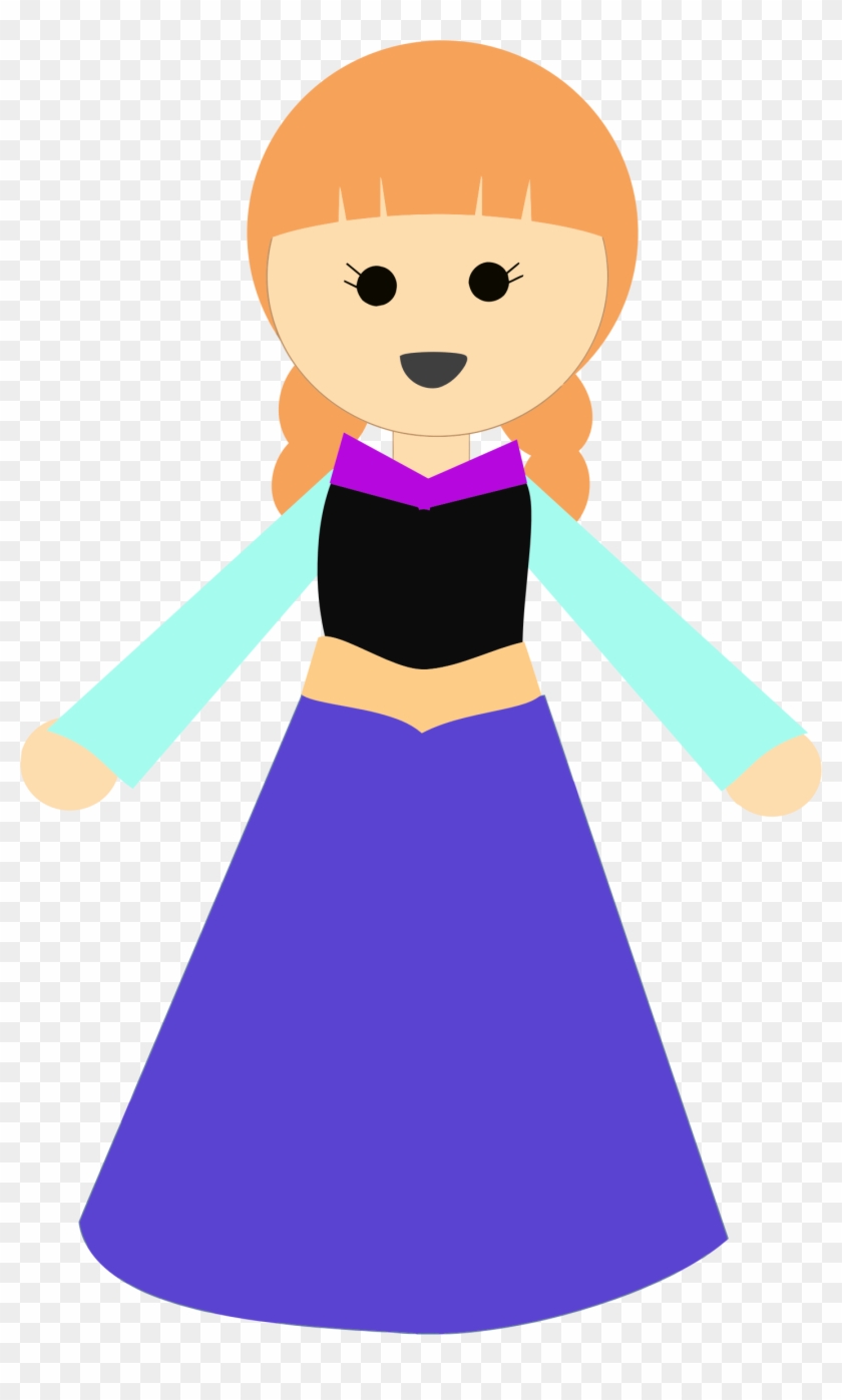 Big Image - Girl In Dress Clip Art Png #221453