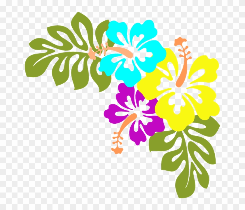 Clipart Flower Free Hawaiian - Hawaiian Flowers Clip Art #221547